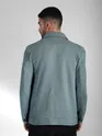 True Blue Textured Pocketed Jacket