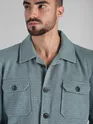 True Blue Textured Pocketed Jacket