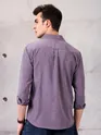 Violet Solid Suede Shirt