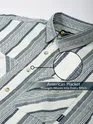 White and Blue Striped Shirt