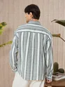 White and Blue Striped Shirt