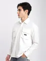 White Baggy Pocketed Shirt