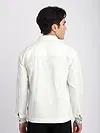 White Block Textured Shacket
