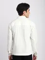 White Block Textured Shacket
