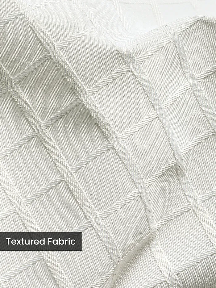 White Block Textured Shacket