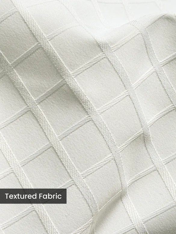 White Block Textured Shacket