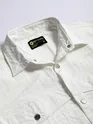 White Block Textured Shacket