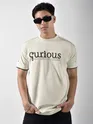 White HD Embroidered Dual Sleeves Oversized T-Shirt