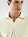 White Polo Collar Sweatshirt