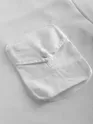 White Puff Patch Pocket Oversized T-Shirt