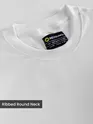 White Puff Patch Pocket Oversized T-Shirt
