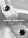 White Recycled Flannel Shirt