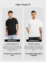 White Ribbed Texture Oversized T-Shirt