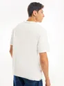 White Tilted Patch Pocket Oversized T-shirt