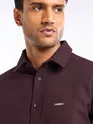 Wine Waffle Texture Shirt