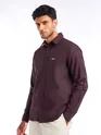 Wine Waffle Texture Shirt