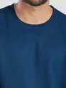 Plain Sea Blue Sweatshirt for Men