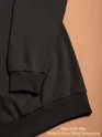 Solid Black Men Sweatshirts