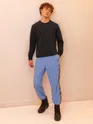 Solid Black Men Sweatshirts