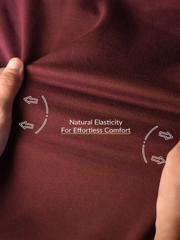 Solid Brown Men Sweatshirts