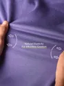 Solid Dark Purple Men Sweatshirts