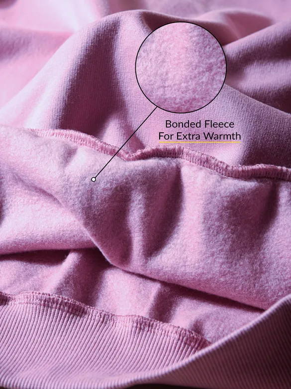 Solid Lilac Men Sweatshirts