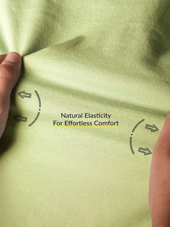 Solid Pista Green Men Sweatshirts