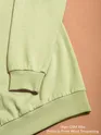 Solid Pista Green Men Sweatshirts