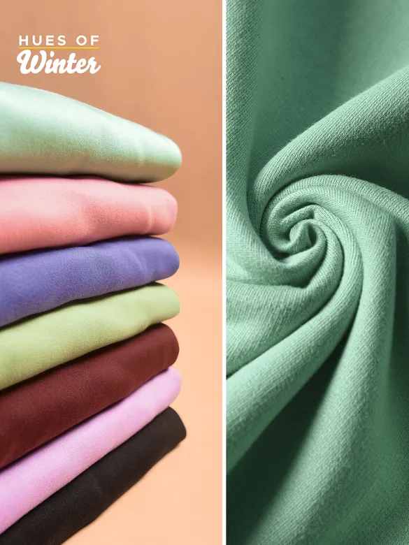 Solid Soft Green Men Sweatshirts
