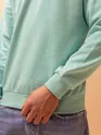 Solid Soft Green Men Sweatshirts