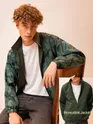 Green Camo Reversible Windcheater Jacket for Men
