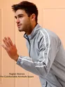 Coin Grey Raglan Sleeve Jacket for Men