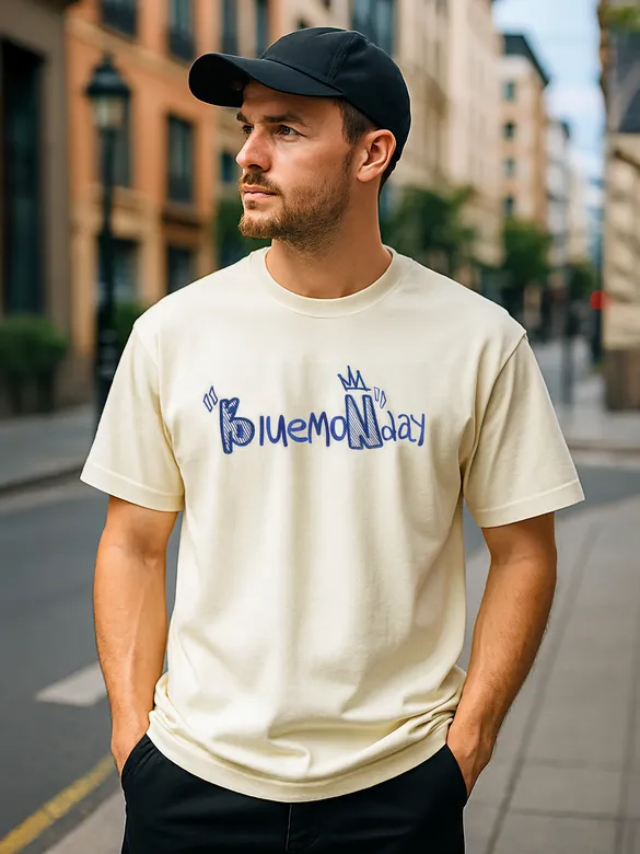 Off White Monday Graphic HD Print T-shirt