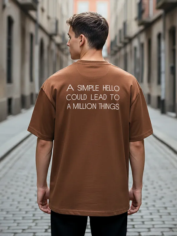Brown Stitch In Time T-shirt