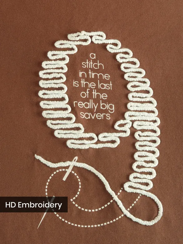 Brown Stitch In Time T-shirt
