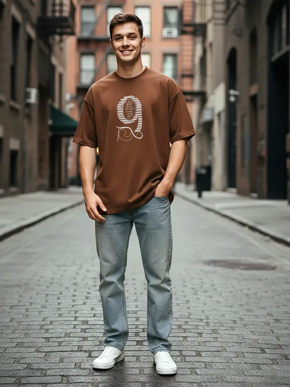 Brown Stitch In Time T-shirt