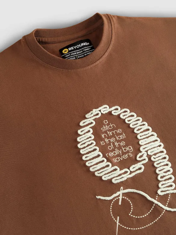 Brown Stitch In Time T-shirt