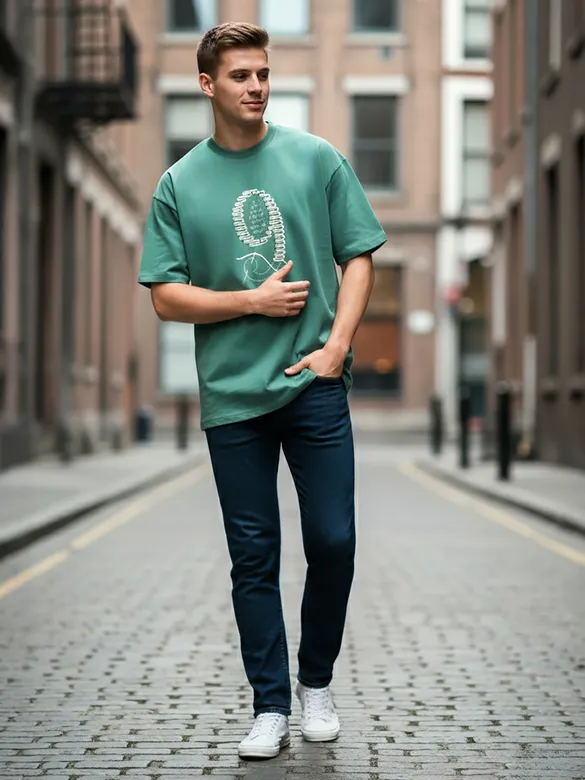 Sea Green Stitch In Time T-shirt