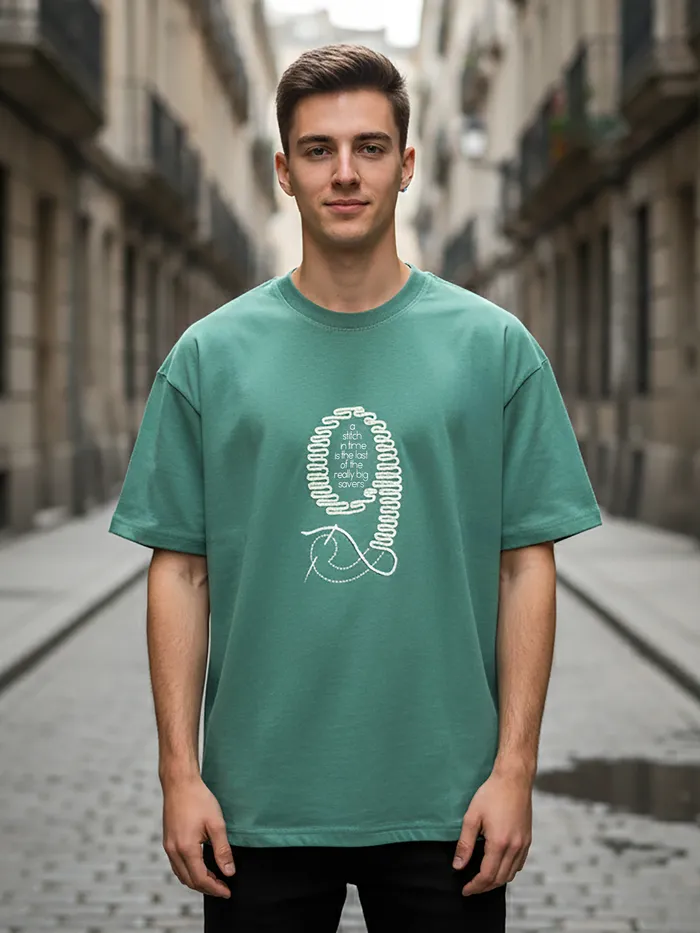 Sea Green Stitch In Time T-shirt