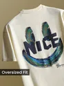 Off White Smiley Rubber Printed T-shirt