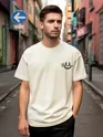 Off White Smiley Rubber Printed T-shirt