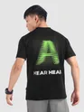 Black 3D Illusion Rubber Printed T-Shirt