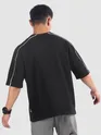 Black Beyoung Embossed Oversized T-Shirt