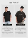 Black Spirituality Acid Wash Oversized T-Shirt