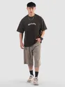 Black Spirituality Acid Wash Oversized T-Shirt