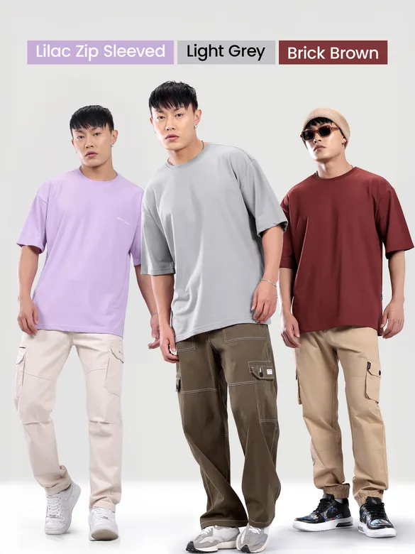 Pick Any 2: Plain Oversize T-Shirt Combo