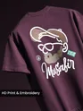 Dark Purple Musafir Printed T-Shirt
