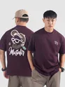 Dark Purple Musafir Printed T-Shirt