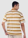 Mustard Striped Knitted T-Shirt