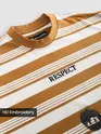 Mustard Striped Knitted T-Shirt